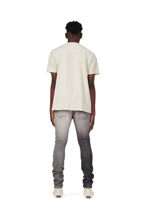 PURPLE BRAND CHECKER MONOGRAM S/S TEE Mens Apparel - MENS